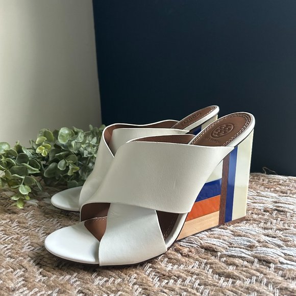 Tory Burch Color Cube Mules - Picture 1 of 6